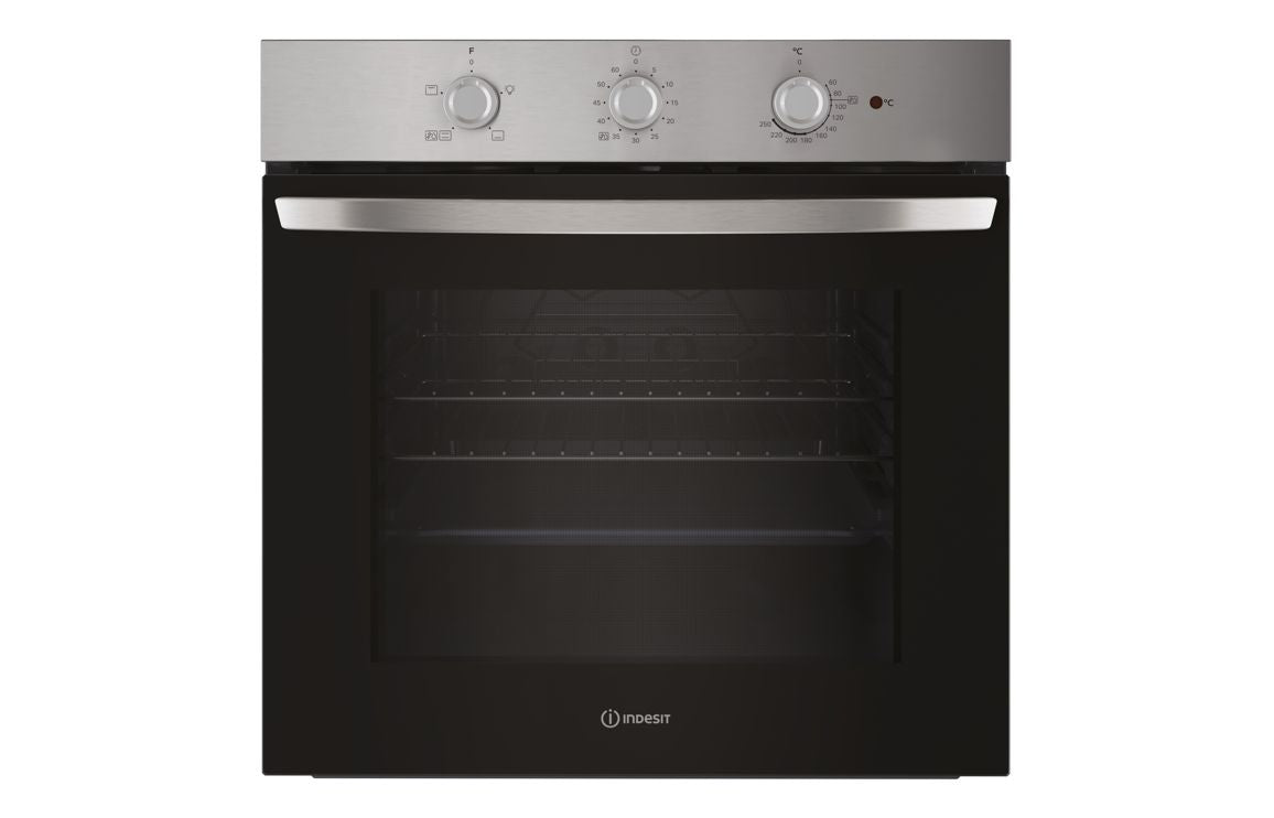Indesit IO 232H X UK Built-In Single Electric Oven, 71L Capacity