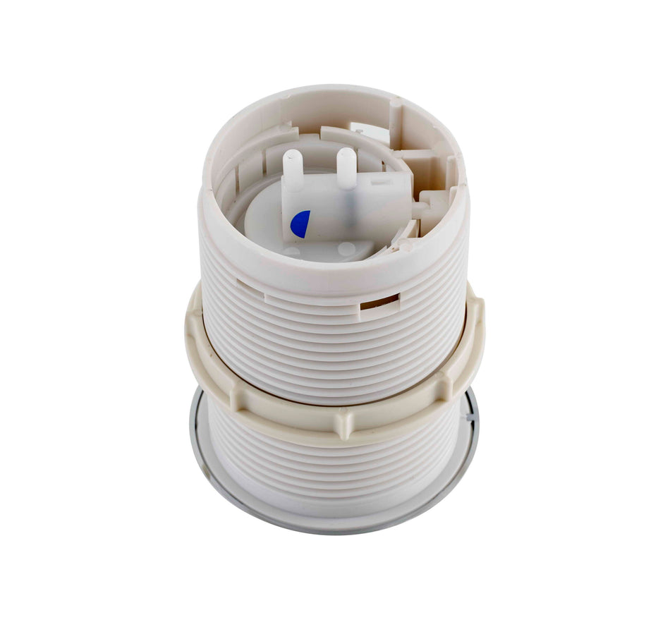 Tavistock Vortex Dual Flush Air Round Push Button Cistern Toilet Pneumatic Chrome