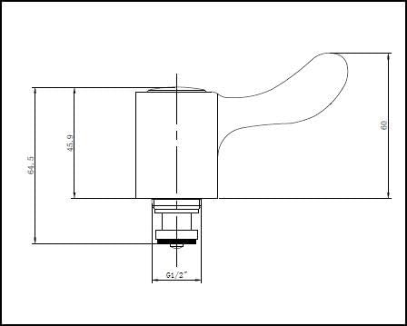 Basin Sink Tap Lever Head Conversion Kit - Chrome Plated