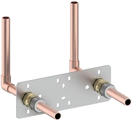 Easy Shower Fixing Plate System | Strong & Leak-Free Valve Connection | for Thermostatic Bar Mixer | Durable, Corrosion-Resistant, Quick & Easy Installation Shower Plate (Single)