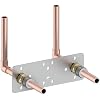 Easy Shower Fixing Plate System | Strong & Leak-Free Valve Connection | for Thermostatic Bar Mixer | Durable, Corrosion-Resistant, Quick & Easy Installation Shower Plate (Single)