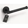 EXCEL HOME Matt Black Toilet Roll Holder, Heavy Duty Brass Material | Wall toilet paper holder, compact size, Brass material, Black matt finish, stable fit for guest toilet and powder room