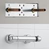 Easy Shower Fixing Plate System | Strong & Leak-Free Valve Connection | for Thermostatic Bar Mixer | Durable, Corrosion-Resistant, Quick & Easy Installation Shower Plate (Single)