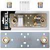 Easy Shower Fixing Plate System | Strong & Leak-Free Valve Connection | for Thermostatic Bar Mixer | Durable, Corrosion-Resistant, Quick & Easy Installation Shower Plate (Single)