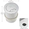 Excel Home Toilet Flush Button Replacement for Cistern- Dual Button Toilet Flush Buttons - Pneumatic Technology - Fingerprint Resistant Compatible with Air Houses - 72mm Front (Chrome)