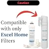 Excel Home - Boiling Water Tap Replacement Carbon Filter Without Housing Set - Replace Filter on Existing Housing (Only Compatible wih Excel Home Filter Housing)