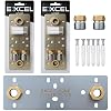 Easy Shower Fixing Plate System | Strong & Leak-Free Valve Connection | for Thermostatic Bar Mixer | Durable, Corrosion-Resistant, Quick & Easy Installation Shower Plate (2 Packs)