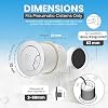 Excel Home Toilet Flush Button Replacement for Cistern- Dual Button Toilet Flush Buttons - Pneumatic Technology - Fingerprint Resistant Compatible with Air Houses - 72mm Front (Chrome)