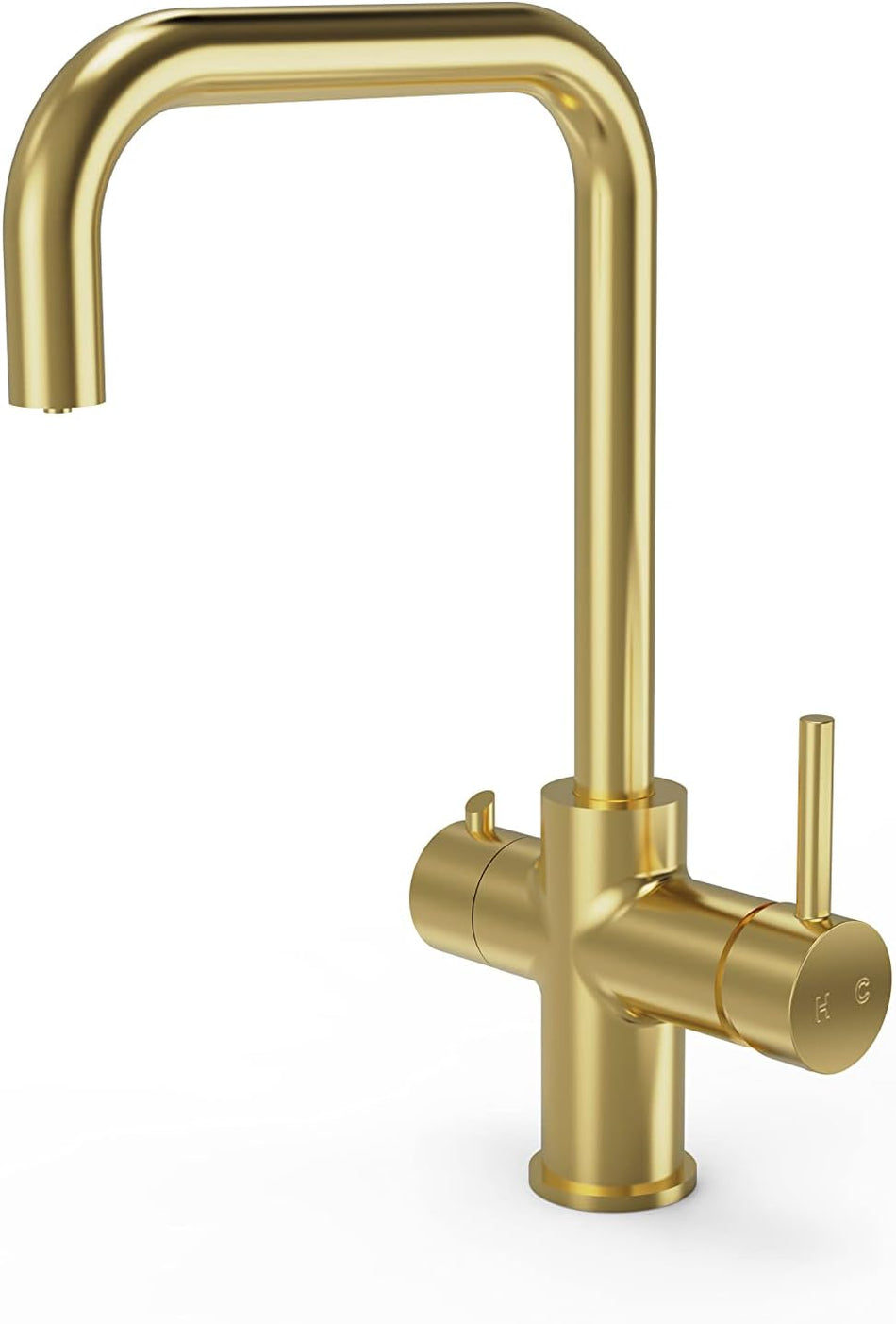 4 in 1 Instant Boiling Water Tap, Filtered Boiling & Cold Water Kitchen Tap, 2.4L Boiler Unit and Filter Set | Instant hot Drink 4 in 1 Tap (Brushed Brass)