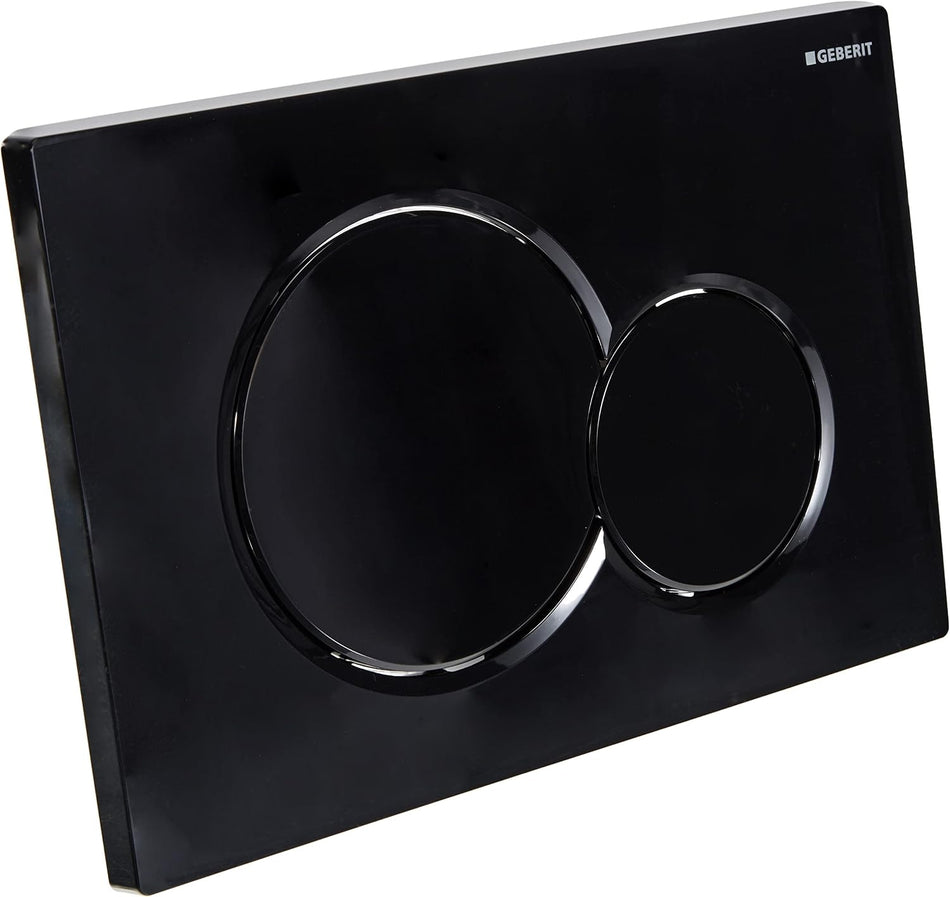 Geberit 115.770. DW. 5 Sigma01 Flush Plate, Plastic Handle, Jet Black RAL9005