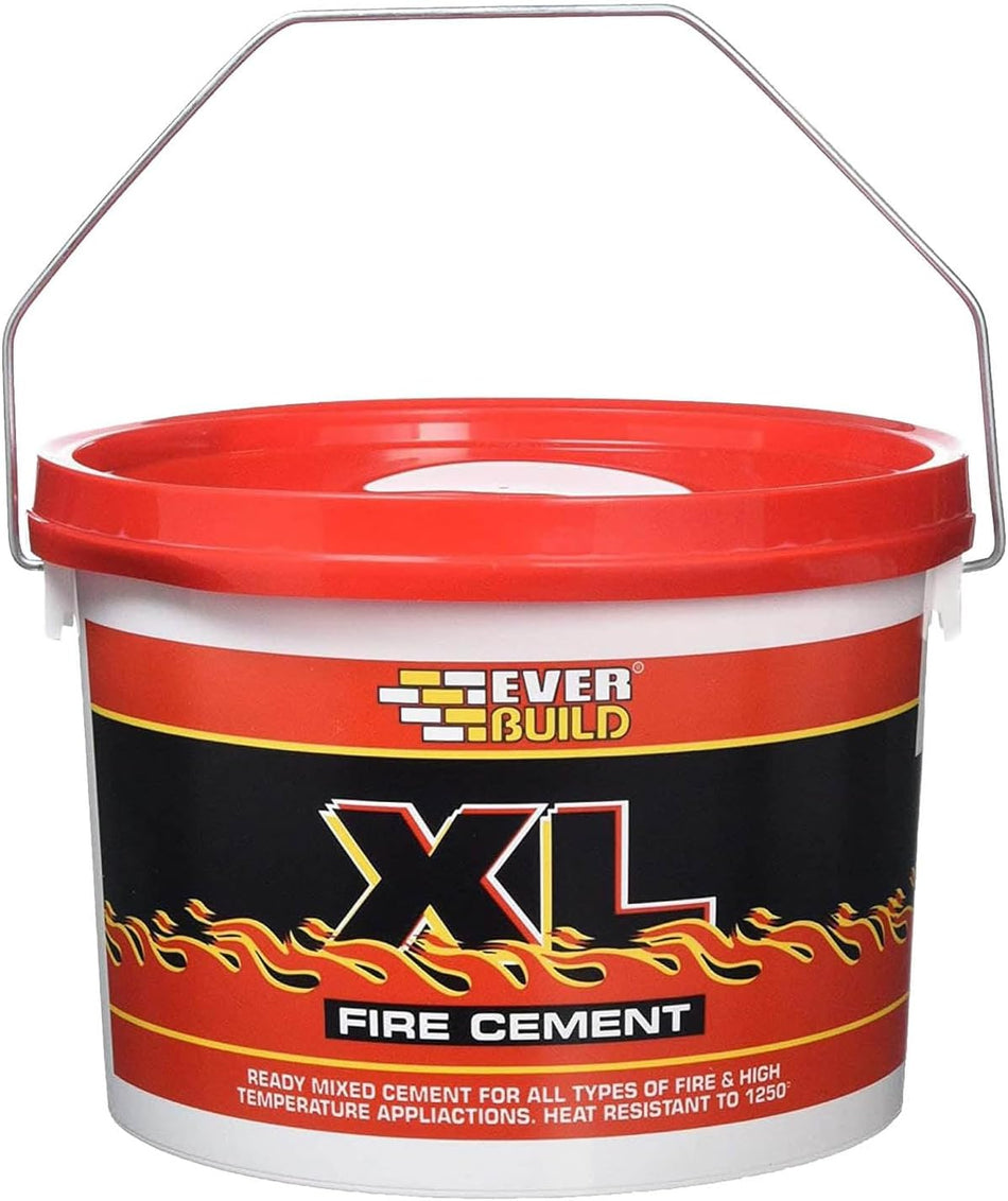 Everbuild XL Fire Cement – Ready Mixed – Resistant to Temperatures Up to 1250˚C – Buff – 500g