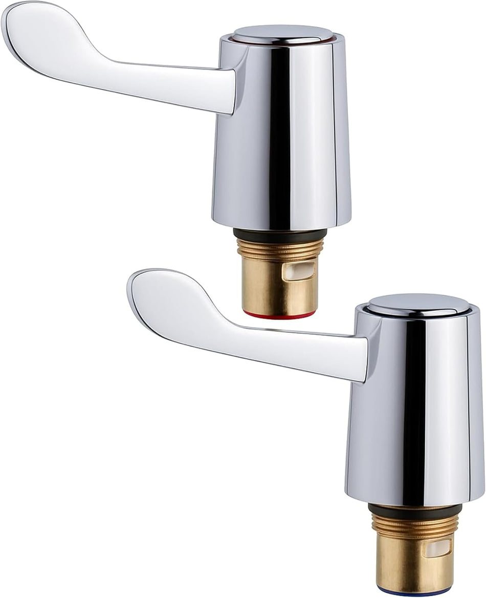 Tap Revivers Kit 1/2” Lever Head Basin Sink Taps Mixers Bidet Handles Quarter Turn Valves
