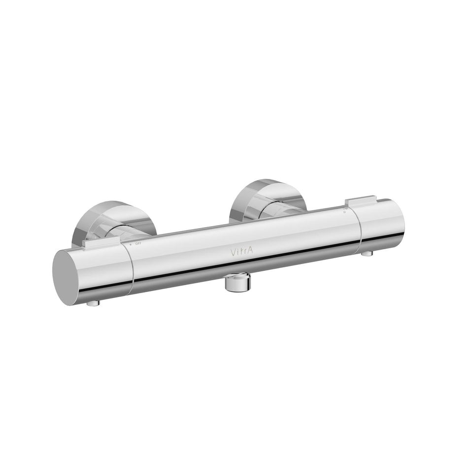 VitrA Aqua Core Round Thermostatic Shower Mixer - Chrome