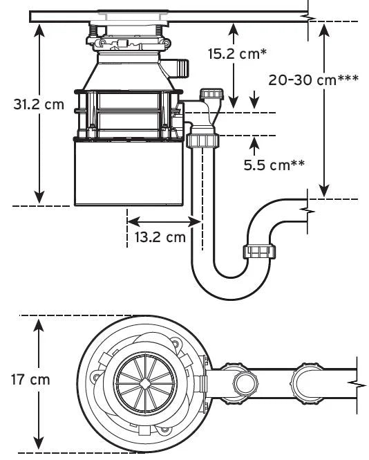 InSinkErator Model S460 Waste Disposal & Air Switch