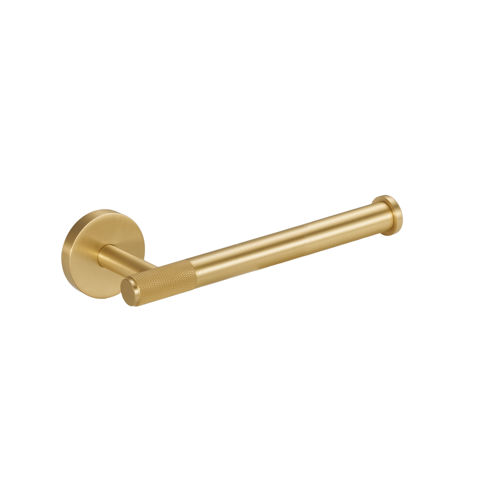 Toilet Roll Holder Wall-Mounted - Luxury Brushed Brass Toilet Paper Holder
