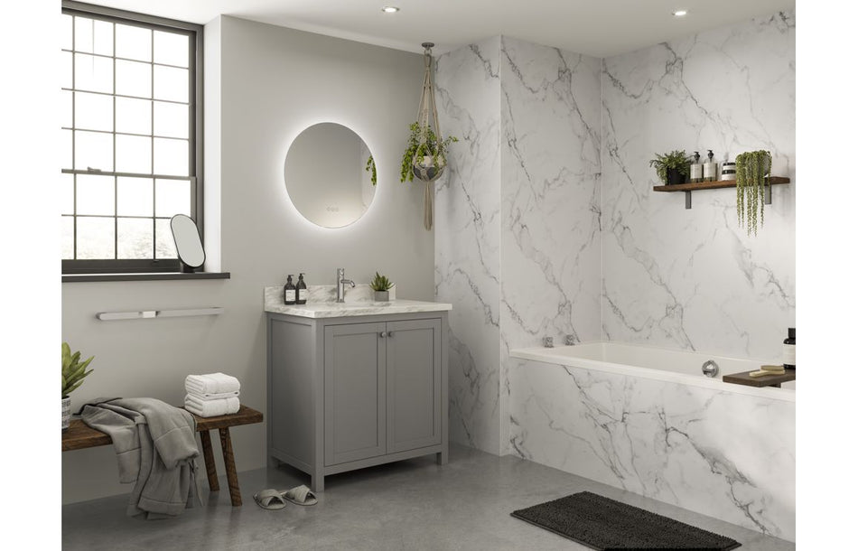 Abode Aruna 600mm Frameless Round LED Mirror