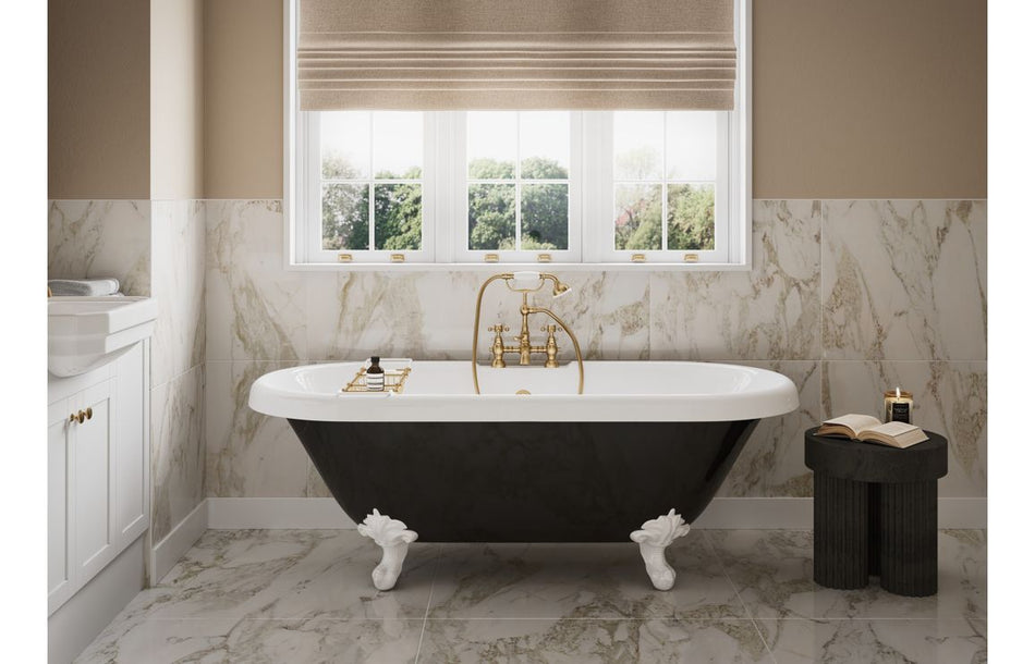 Abbey 1536mm Standard Basin, WC & 3 Drawer Unit Pack - Matt White