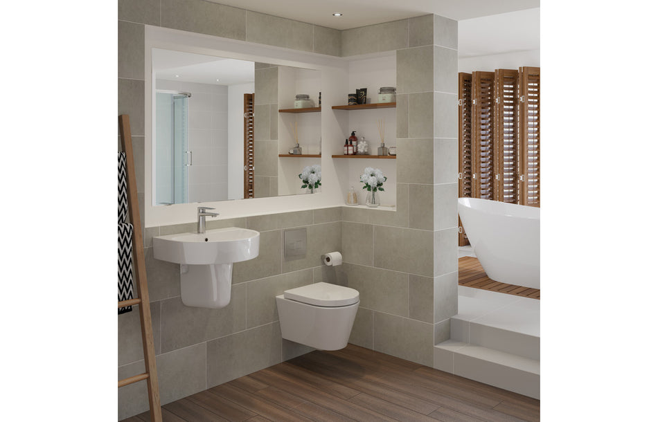 Celanto Rimless Wall Hung WC & Soft Close Seat