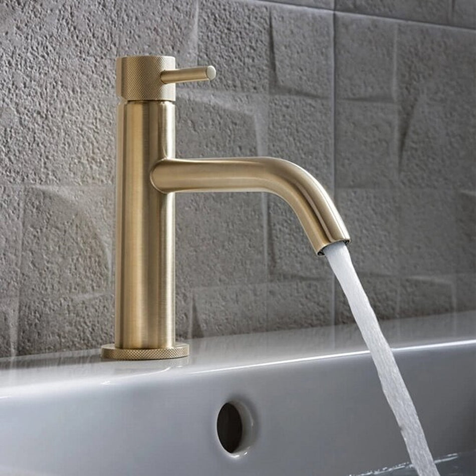 Crosswater MPRO Basin Mixer Tap with Knurled Detailing