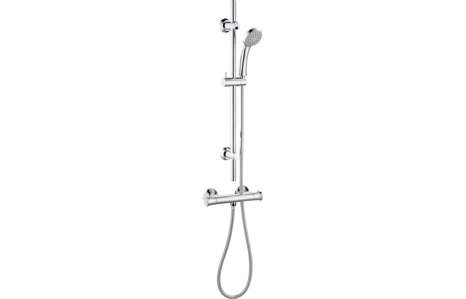 Pleuto Thermostatic Bar Mixer Shower - Chrome