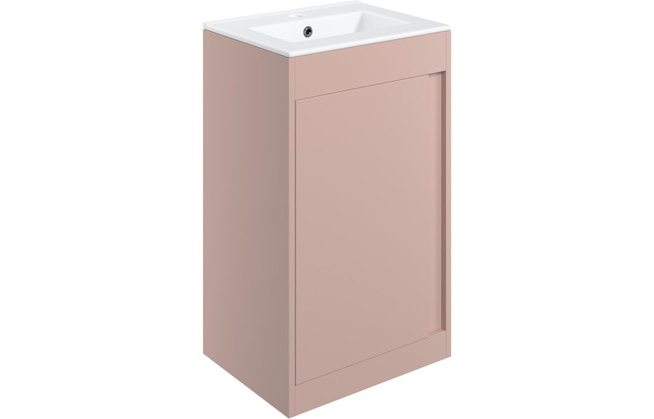 Element 510mm Floor Standing Unit Inc. Basin - Matt Antique Rose