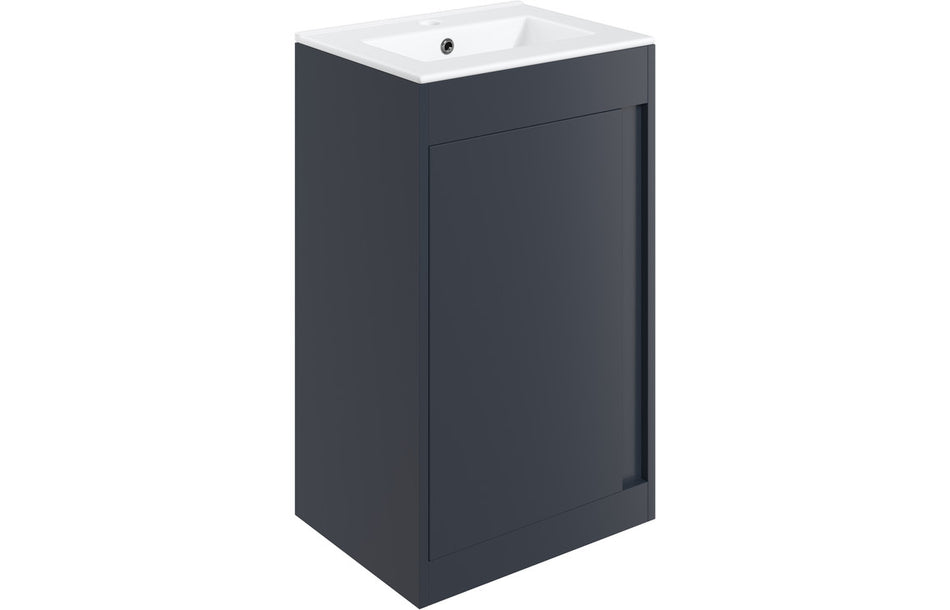 Element 510mm Floor Standing Unit Inc. Basin - Matt Indigo Blue