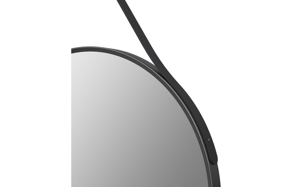 Maco 600mm Round Mirror - Matt Black