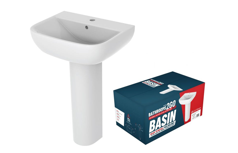 Excel Basins 1TH Basin & Full Pedestal