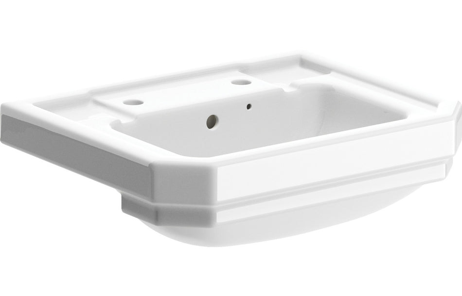 Sherb 495x445mm 2TH Semi Recessed Basin