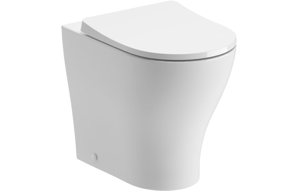 Rimless Back To Wall WC & Soft Close Seat