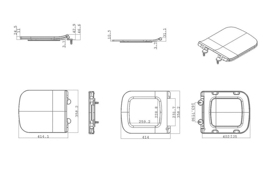 Soft Close Toilet Seat - White