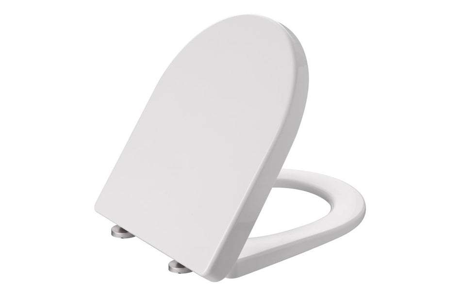 Soft Close Toilet Seat Only – White, Quick Release, Easy Clean, Durable UF Material