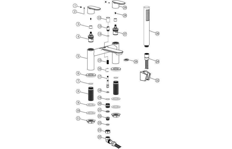 Loira Bath/Shower Mixer - Chrome