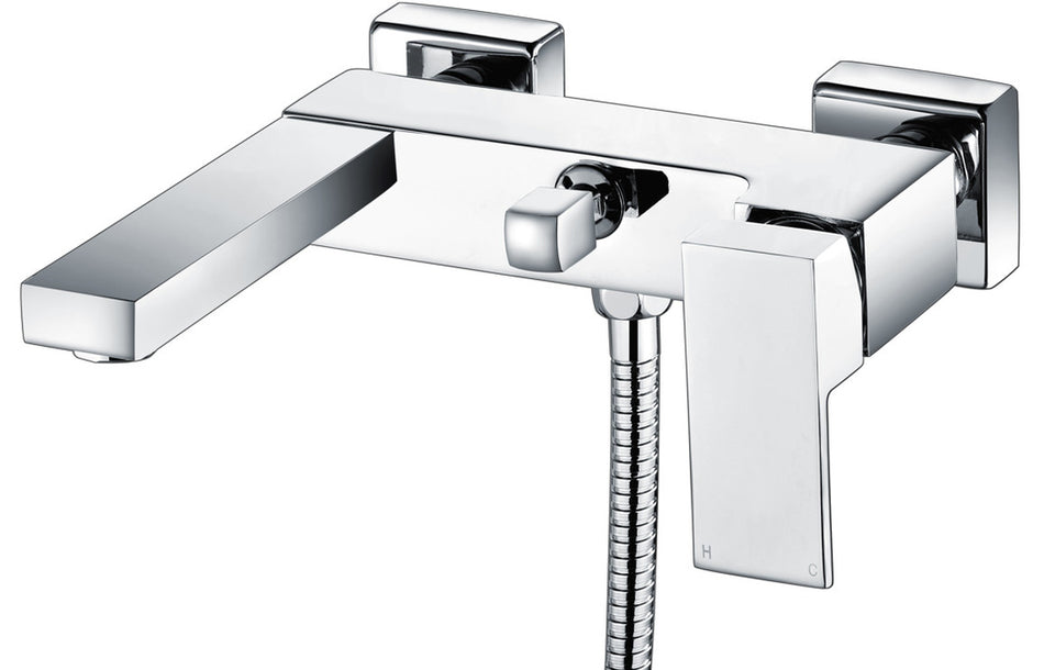 Zicara Wall Mounted Shower Mixer & Shower Kit - Chrome