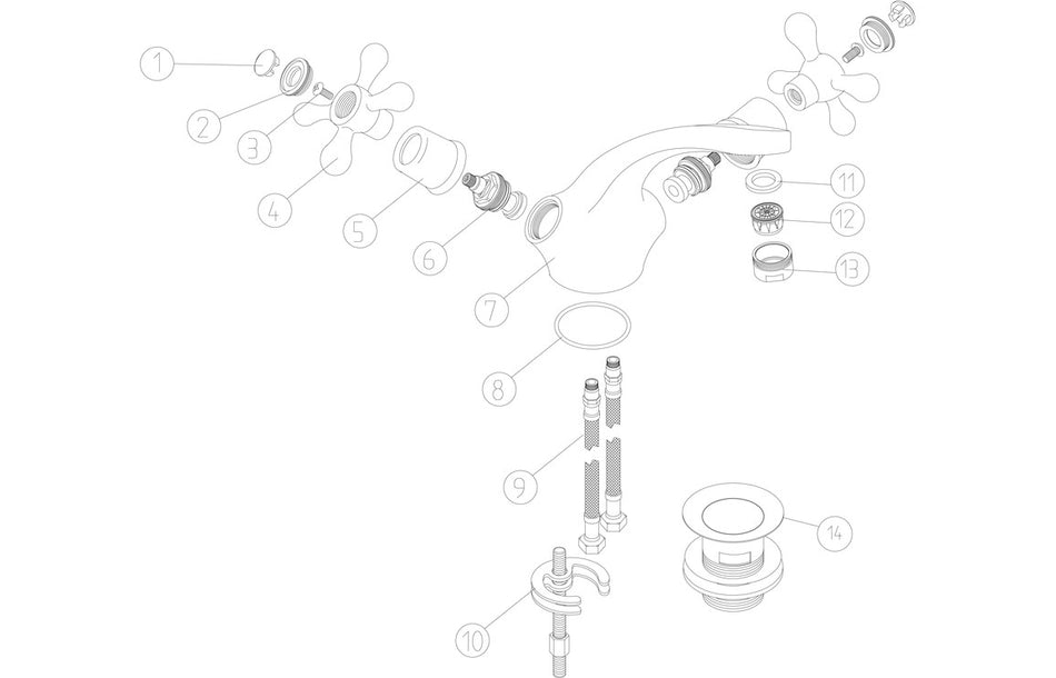 Solten Basin Mixer - Chrome