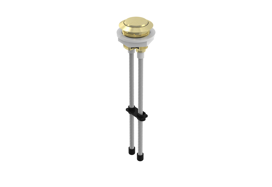 Toilet Flush button - 2 Rods - Brushed Brass (Compatible with AIR, MATTEO & UNI)