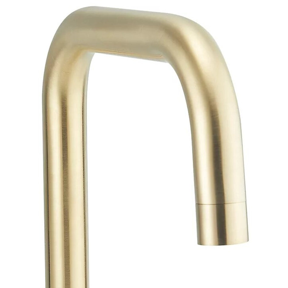 HIGHLIFE BATHROOMS Kitchen Mixer Tap DON Twin Lever  Brushed Brass