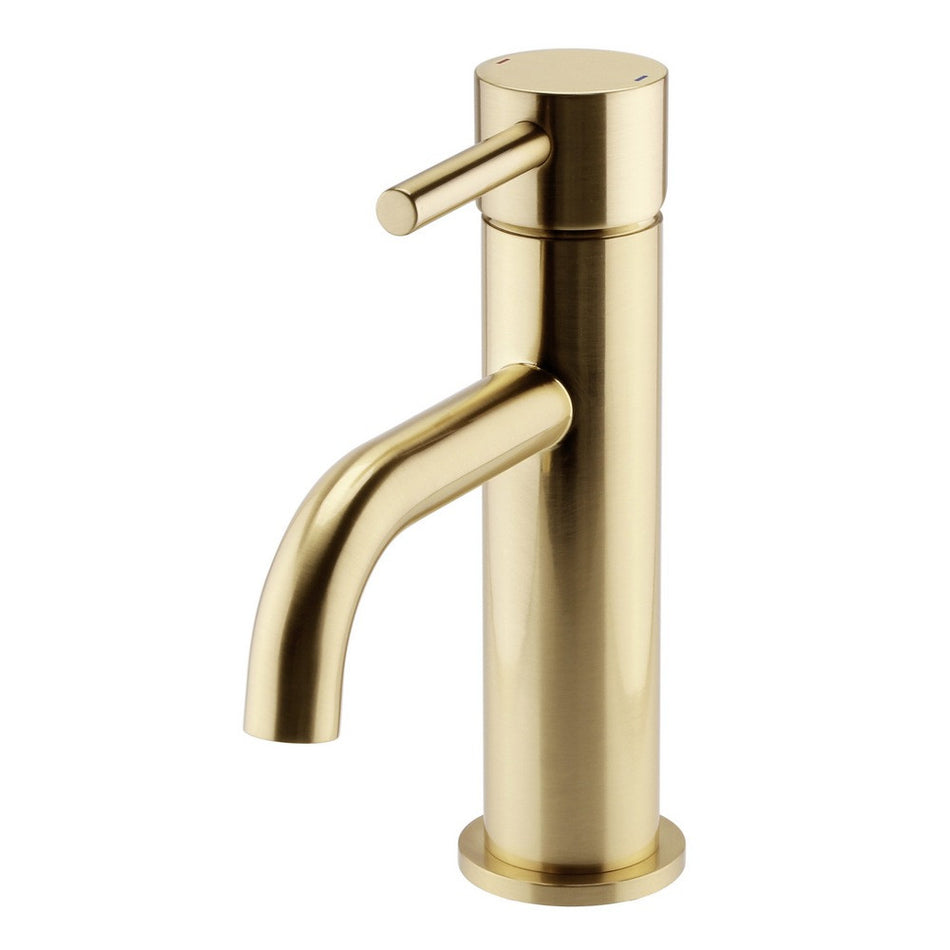 Kartell Ottone Mono Basin Mixer Brushed Brass