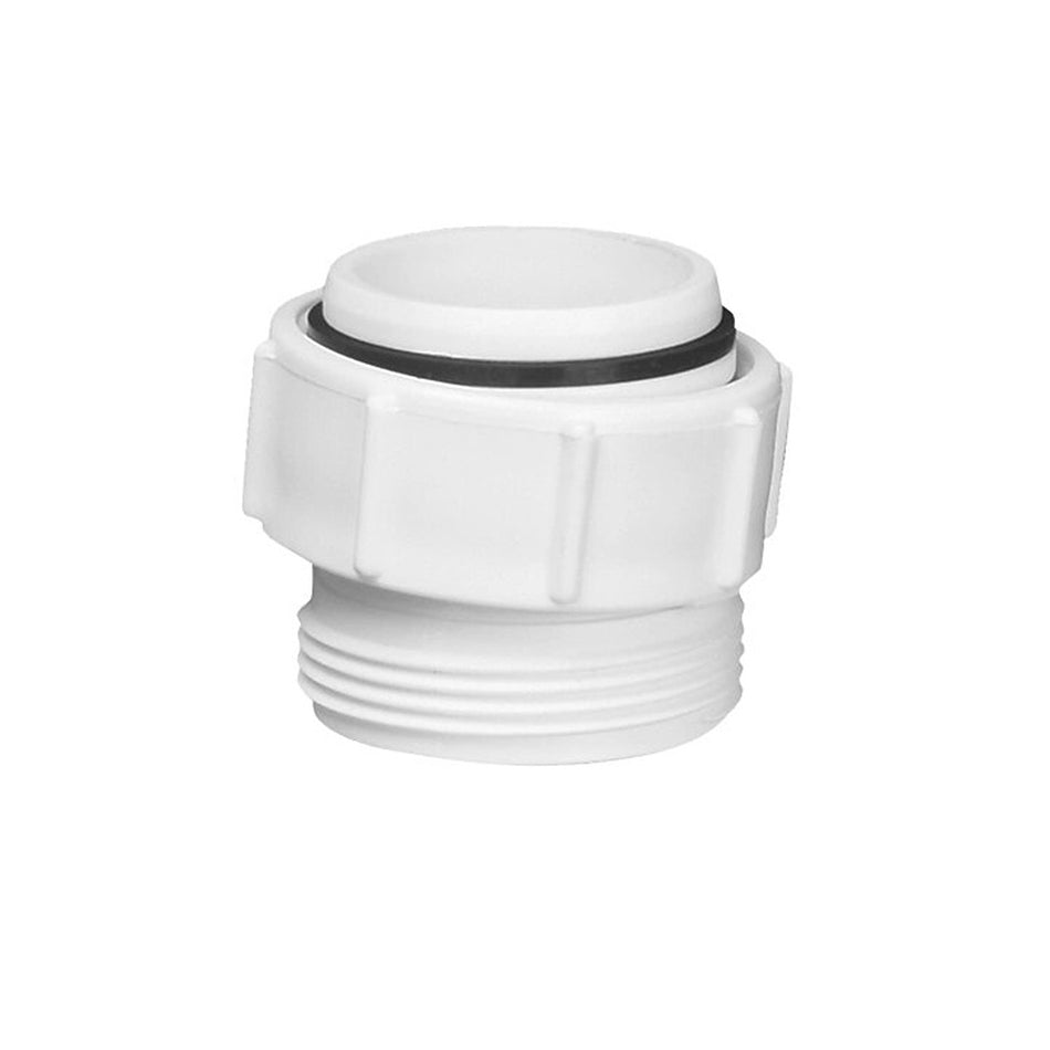 MCALPINE T12A-3 1 1/2" BSP COUPLER WHITE 40MM X 40MM