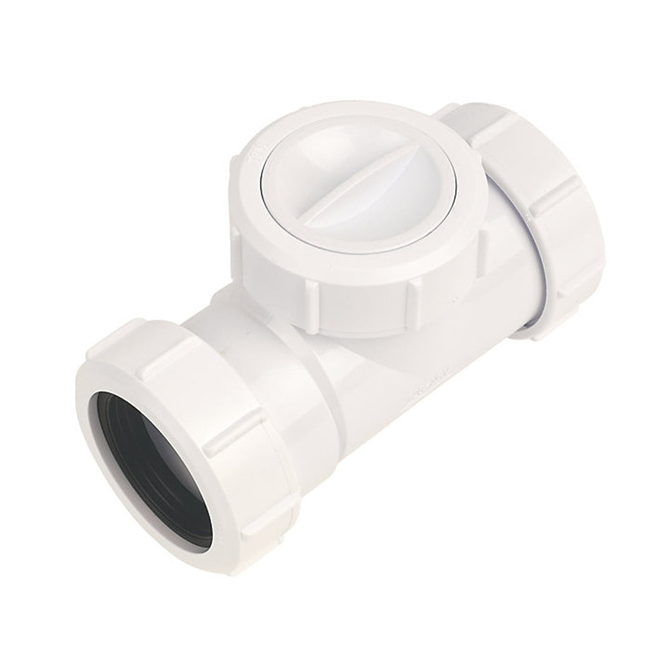 MCALPINE T28M-NRV NON-RETURN VALVE WHITE 40MM