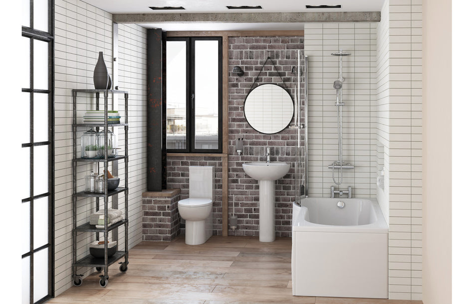 Mimosa 540x500mm 1TH Semi Recessed Basin