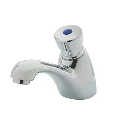 HIGHLIFE BATHROOMS SKARA PUSH BUTTON NON-CONCUSSIVE BASIN TAP CHROME (650PW)