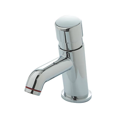HIGHLIFE BATHROOMS SKARA PUSH BUTTON NON-CONCUSSIVE BASIN TAP CHROME