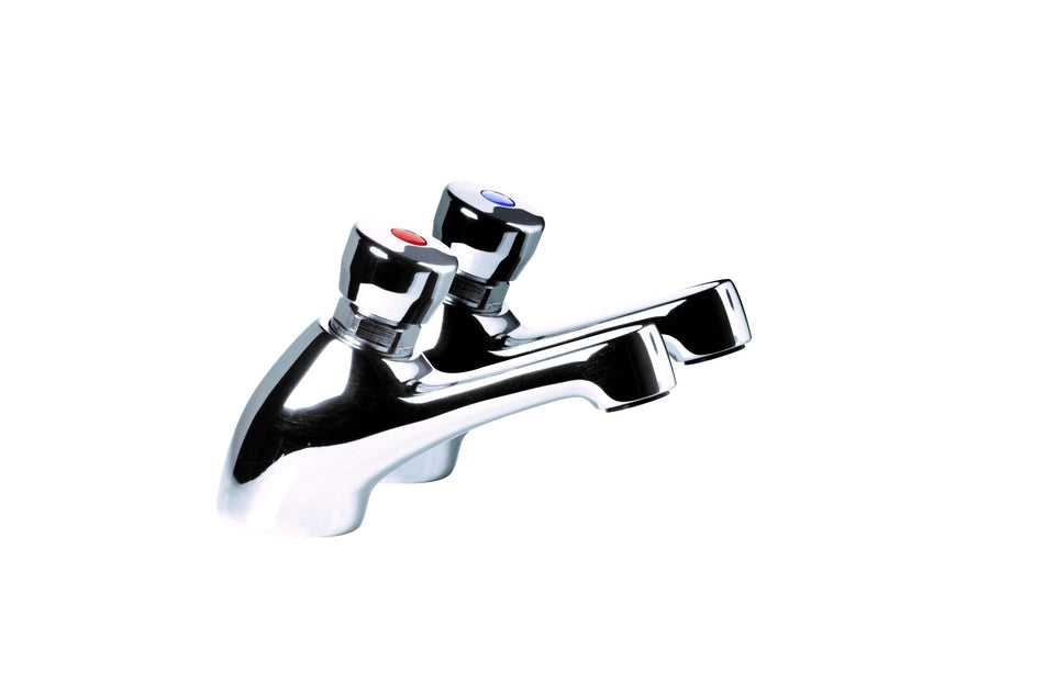 Inta Push Taps – Basin Mounted, Water Economy & Non-Concussive