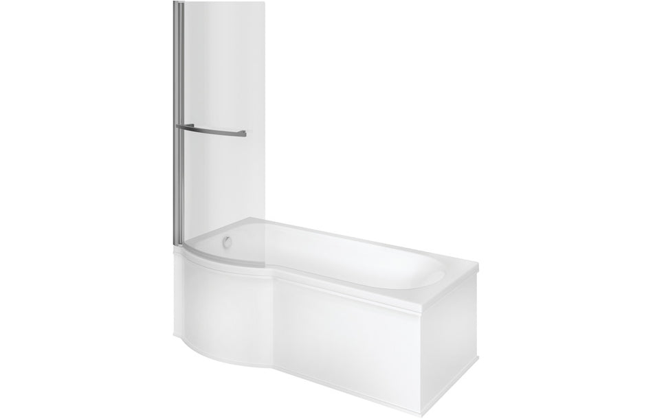 Aoera P Shape 1700x850x560mm 0TH Shower Bath Pack