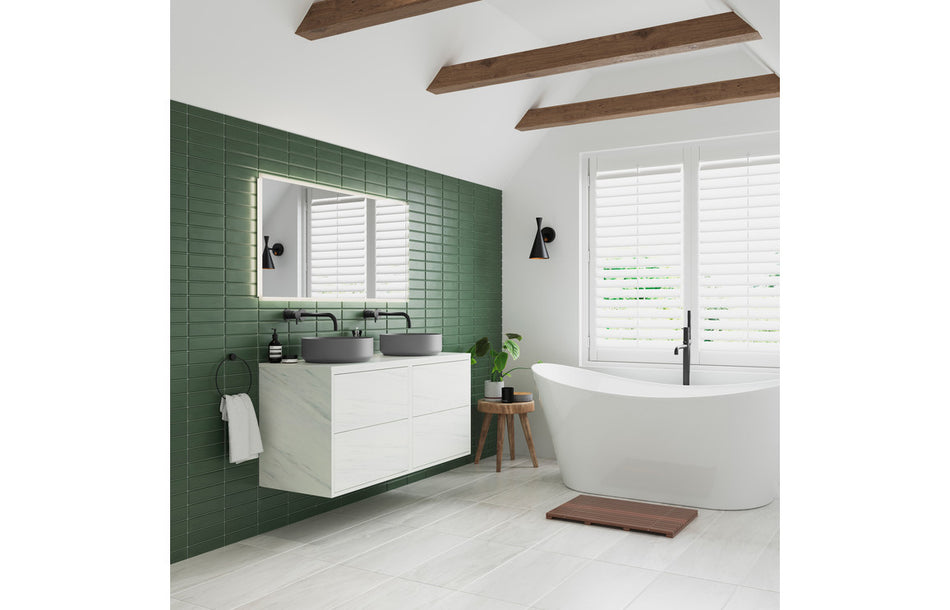 Lux 355mm Ceramic Round Washbowl & Waste - Matt Grey