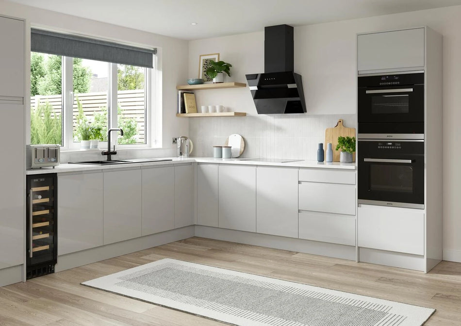 Prima LAA007 60cm Curved Splashback - St/Steel