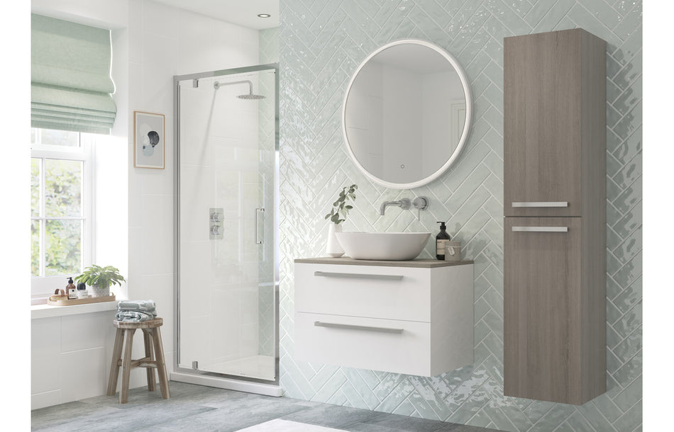 Flex Pivot Door - Chrome