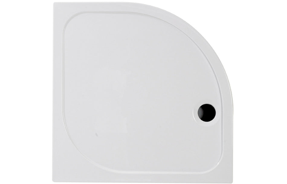 45mm Low Profile Quadrant Tray & Waste - White