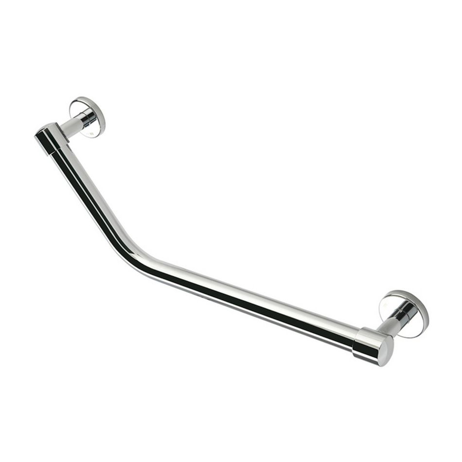 Angled 47cm Grab Rail - Chrome